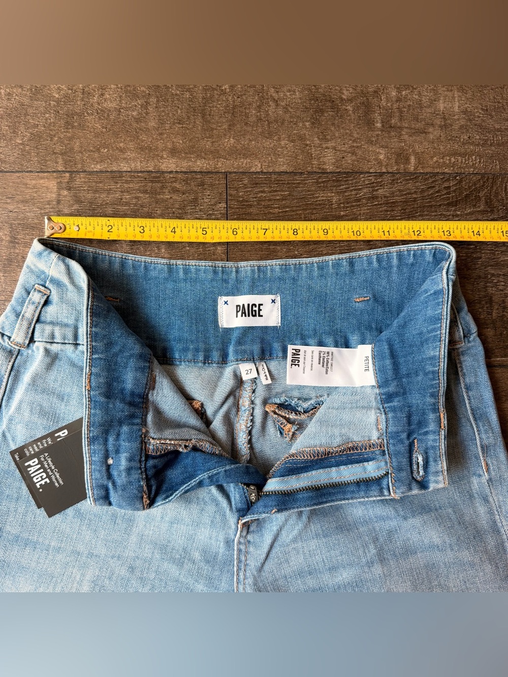 NWT PAIGE Light Blue Wide Leg Women’s Jeans - Picture 2 of 6